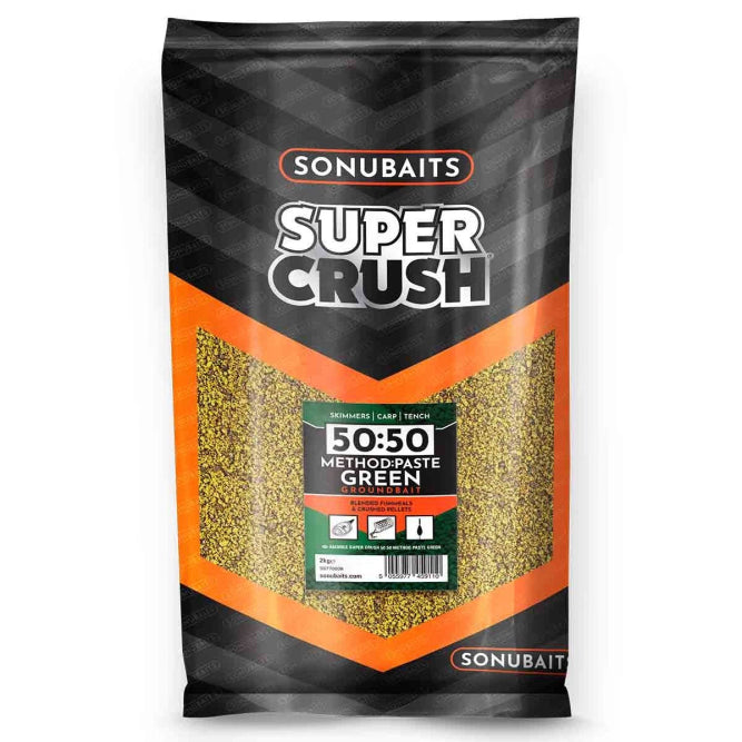 SUPERCRUSH 50:50 METHOD & PASTE GREEN 2kg - SONUBAITS