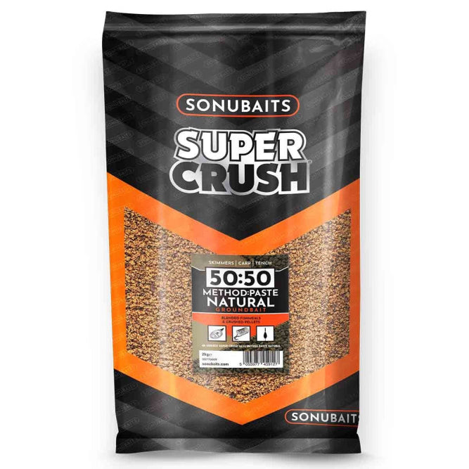 SUPERCRUSH 50:50 METHOD & PASTE NATURAL 2kg - SONUBAITS