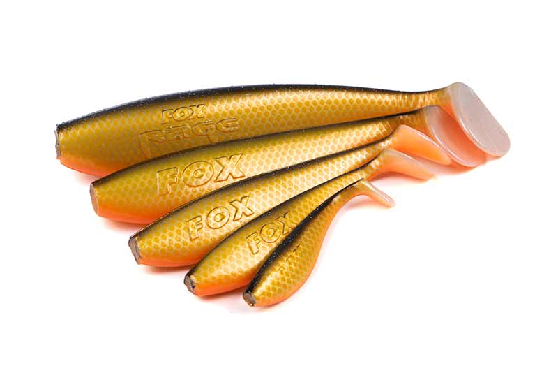FOX RAGE ULTRA UV ZANDER PRO SHADS GOLDEN SHINER