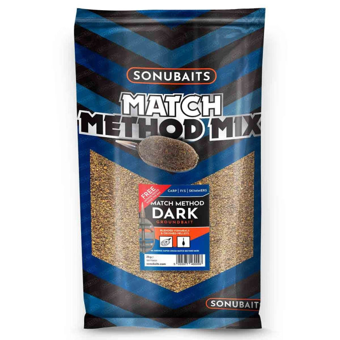 MATCH METHOD MIX DARK GROUNDBAIT 2kg - SONUBAITS