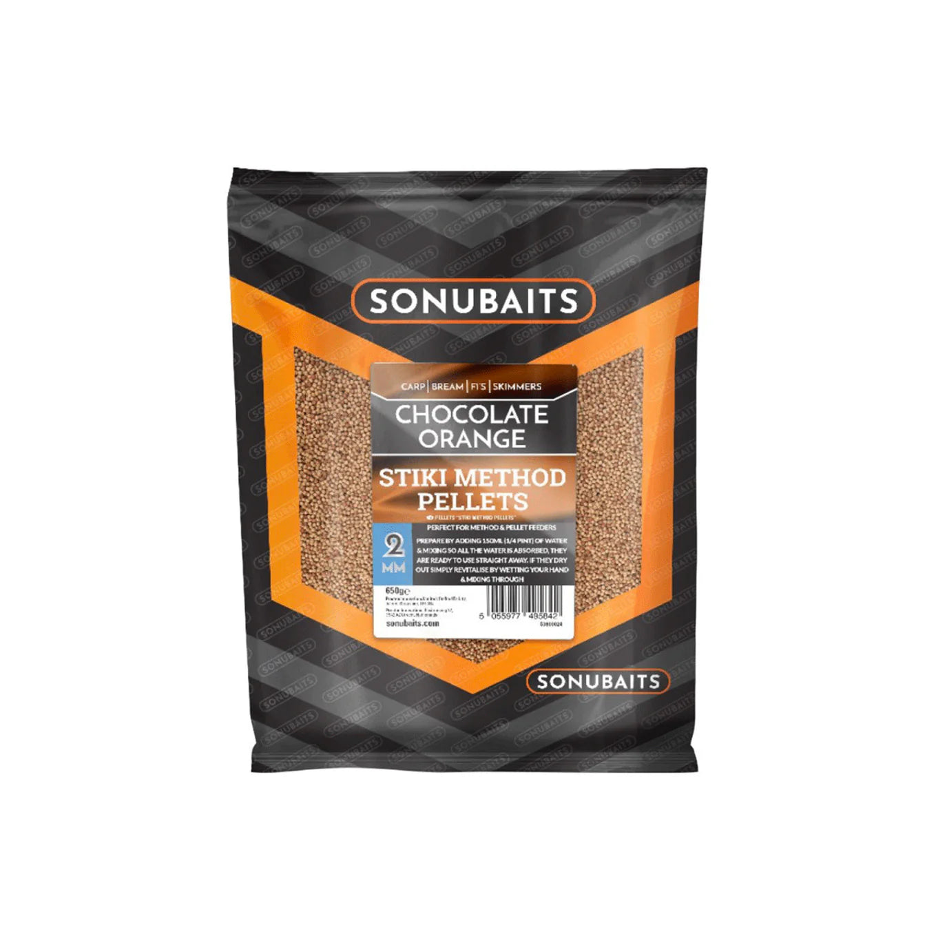 STIKI METHOD PELLETS CHOCOLATE ORANGE 2mm / 650gr - SONUBAITS