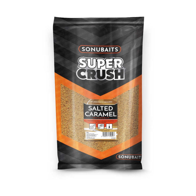 SUPERCRUSH SALTED CARAMEL GROUNDBAIT 2kg - SONUBAITS